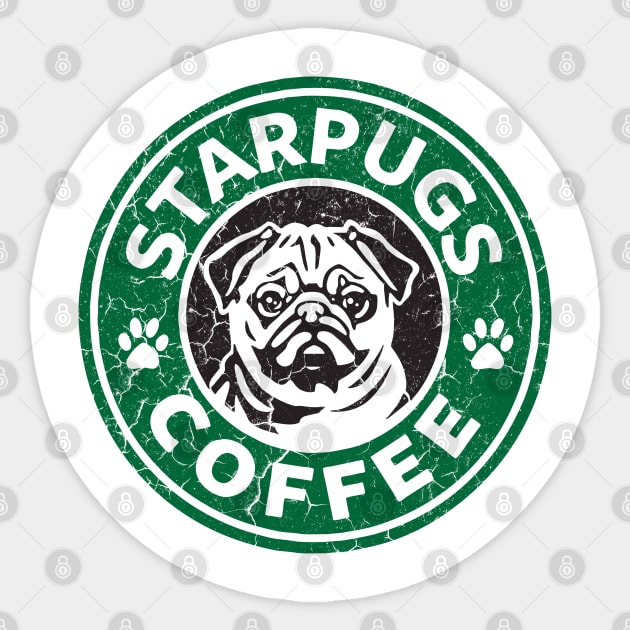 Starpugs Coffe Dog Sticker by Bahaya Ta Podcast